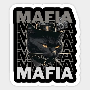 Mafia Cat Sticker